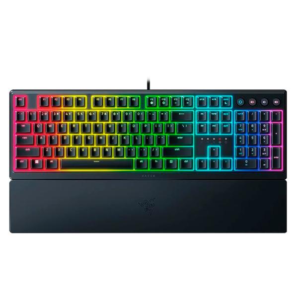 TECLADO GAMING RGB RAZER ORNATA V3 MEMBRANA ALÁMBRICO USB ESPAÑOL RZ03-04461100-R311 teclado con reposamuñecas y iluminación RGB