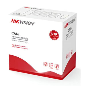 CABLE UTP HIKVISION DS-1LN6-UU CAT6 305 METROS COBRE SÓLIDO 23 AWG 0.565 MM NARANJA
