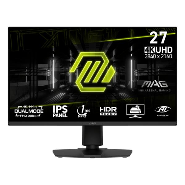 MONITOR GAMING MSI MAG 275UPD E14 27" PLANO 3840 X 2160 4K UHD 48~144HZ ADAPTIVE-SYNC DP Y HDMI 9S6-3CE89M-018