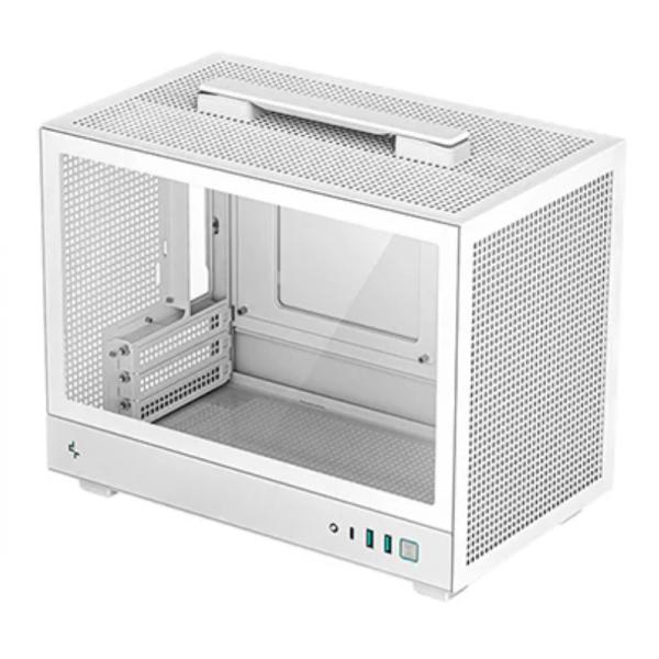 CASE DEEPCOOL CH160 WH MINI TOWER SIN VENTILACIÓN INCLUIDA CON VIDRIO LATERAL Y MALLA FRONTAL R-CH160-WHNGI0-G-1