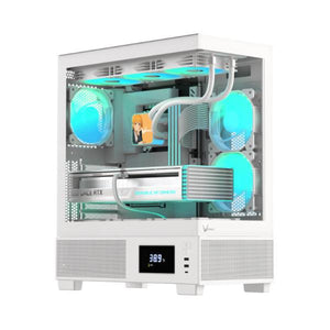 Case Formula V Crystal Z7 PA White Mid Tower 5x120mm ARGB