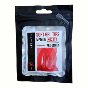 SOFT GEL TIPS MEDIUM COFFIN 7