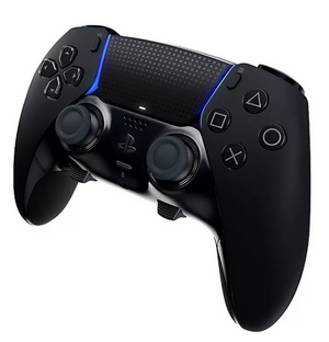 CONTROL SONY PS5 DUALSENSE EDGE NEGRO inalámbrico con personalización avanzada visible desde diferentes ángulos.
