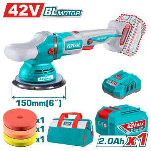 He/pulidora angular total 42v 6" con 1 batería utapli42151