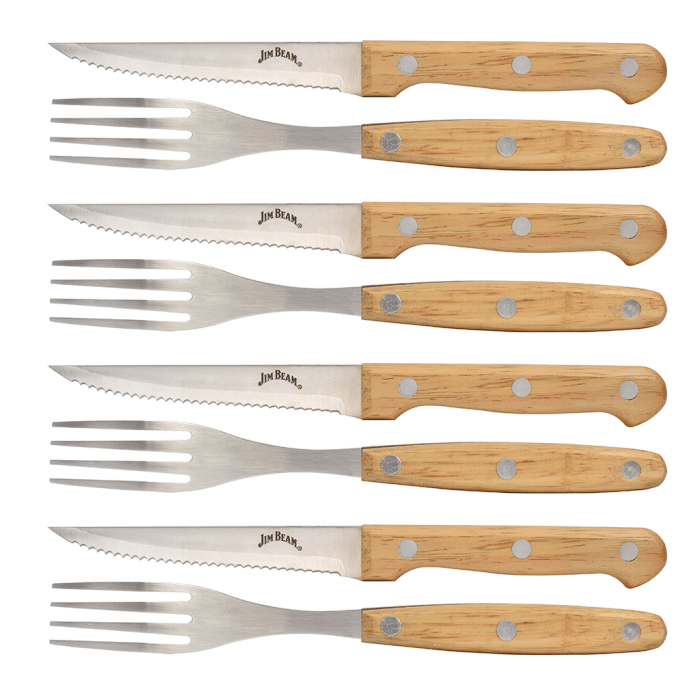 Jim Beam Set De Cuchillos Y Tenedores 8Pz Jb0208