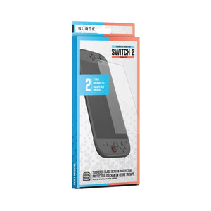 PROTECTOR DE PANTALLA SURGE PARA NINTENDO SWITCH 2 VIDRIO TEMPLADO 9H 2 UNIDADES