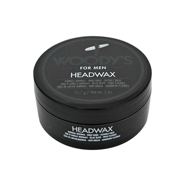 CERA PARA CABELLO WOODY'S FOR MEN HEAD WAX 56,7 G 2 OZ FIJACIÓN FUERTE Y FLEXIBLE