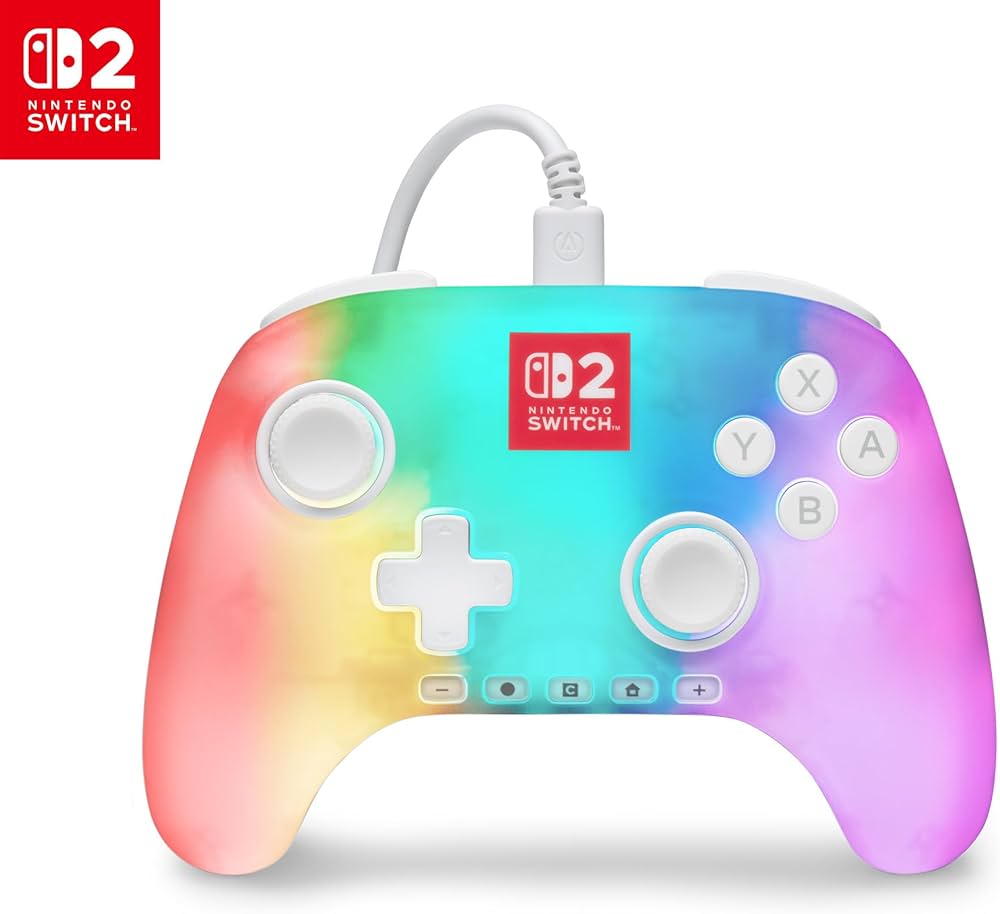 Colorful Pro Controller for Nintendo Switch 2 with ergonomic design
