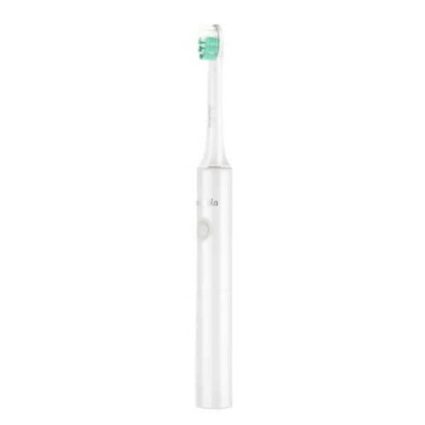 CEPILLO DIENTES PORTATIL BAT AAA KMTB016W Decakila eléctrico con tecnología IPX7 y 40,000 vpm, ideal para viajes y uso diario.