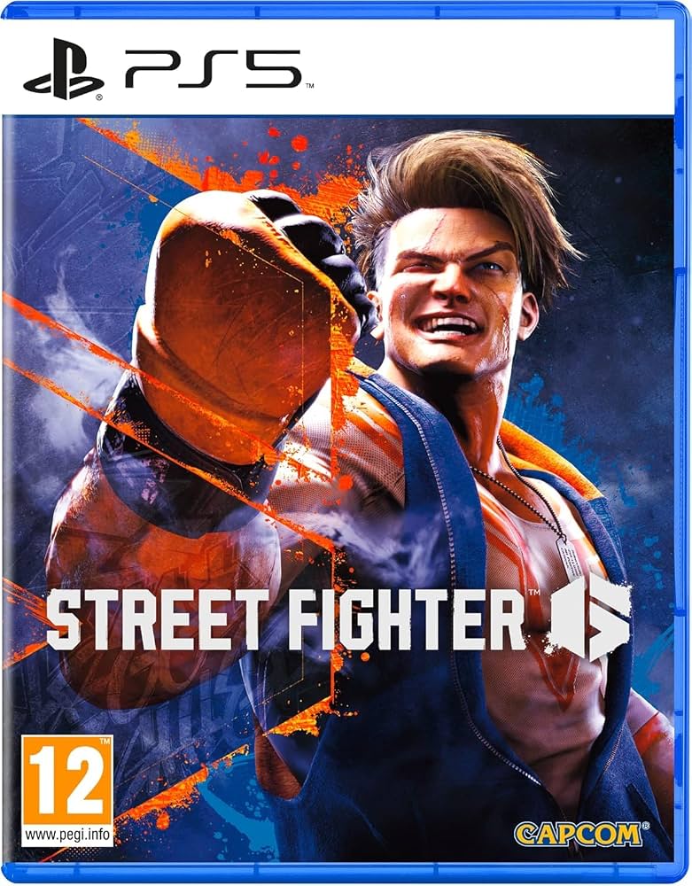 Portada del videojuego JUEGO PS5 STREET FIGHTER 6 para PlayStation 5, mostrando un personaje en acción.