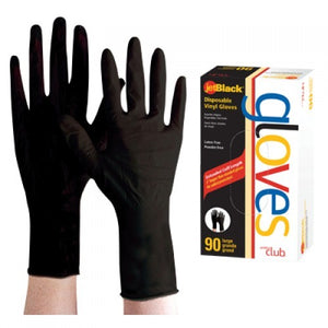 GUANTE VINYL NEGRO S/POLVO LARGE