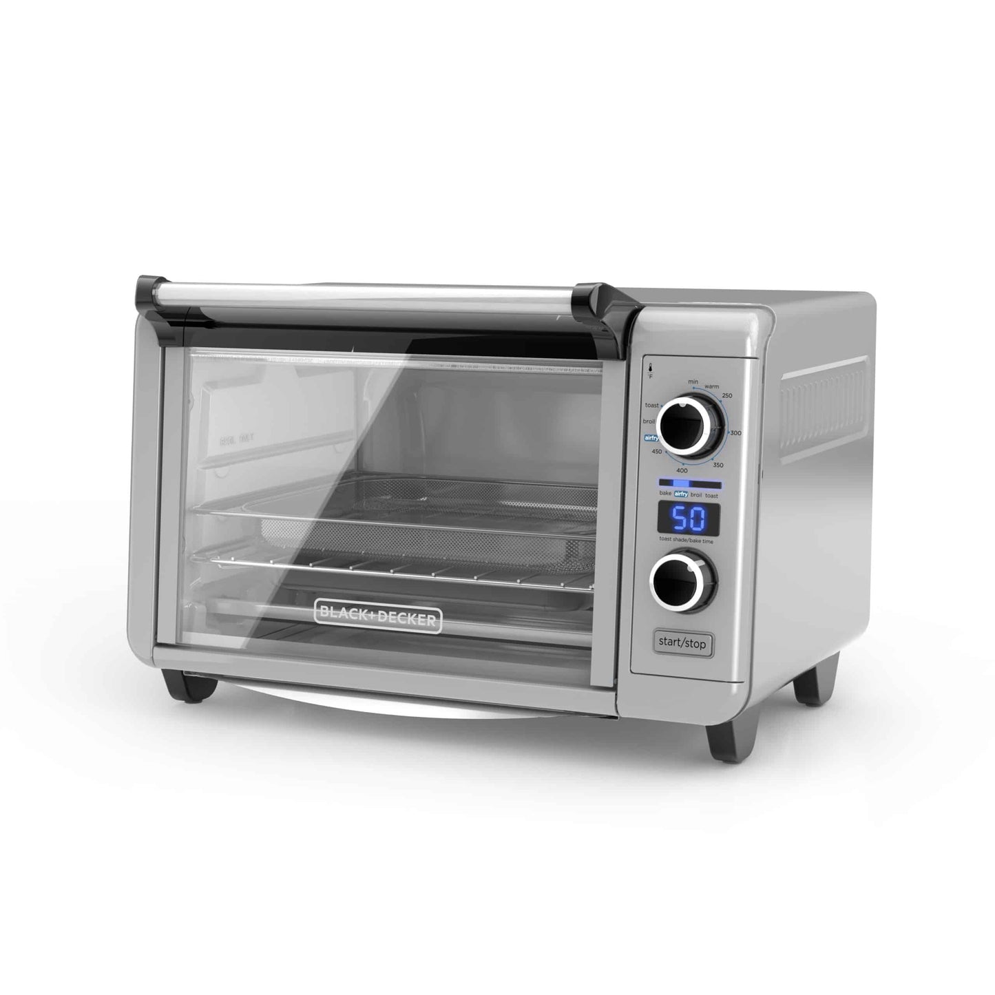 Black + Decker Horno Tostador Con Freidor De Aire Inox 6 Rebanadas Tod3315G-La