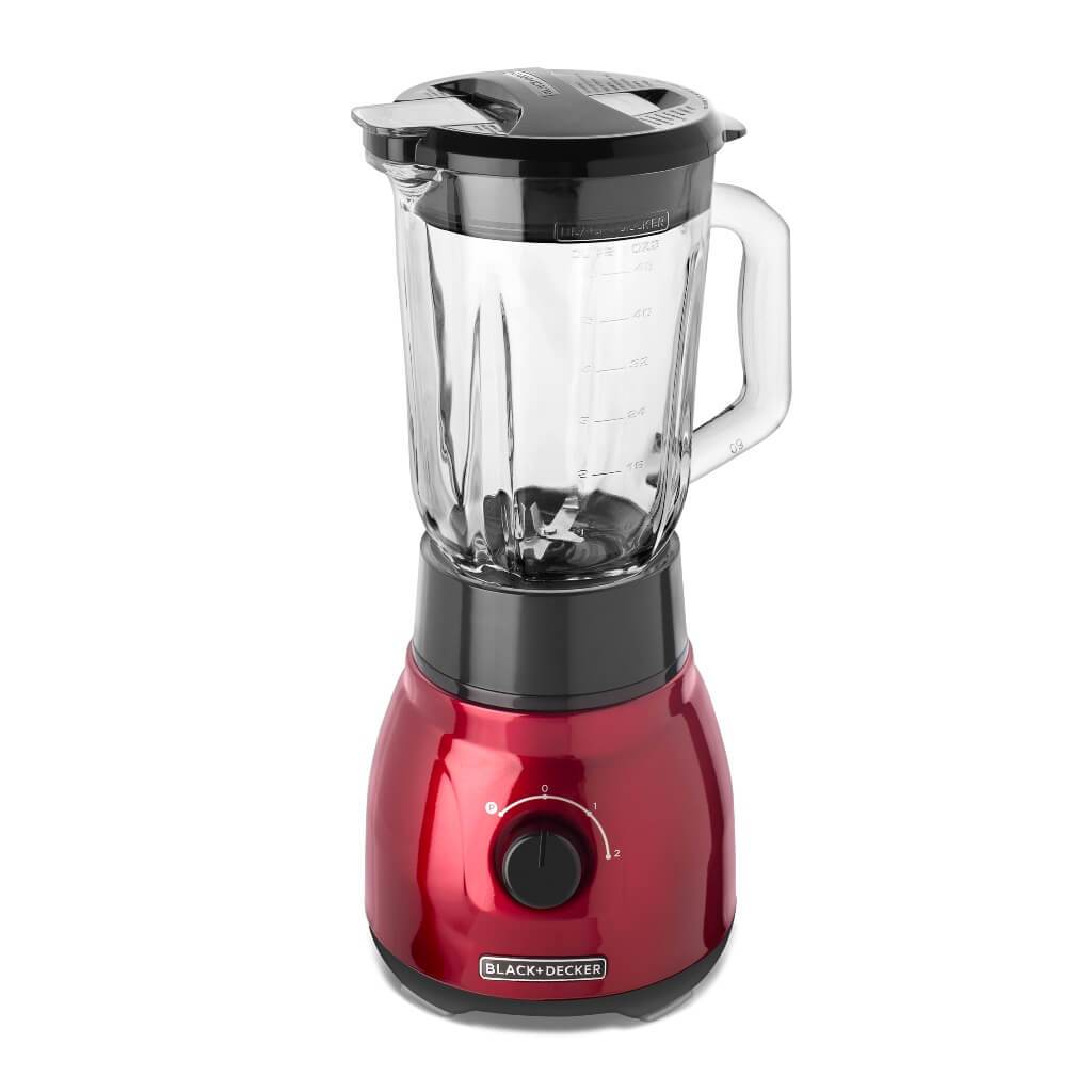 Licuadora Black + Decker  2 Veloc 750W + Vaso Personal Roja Metalica Bl1650R