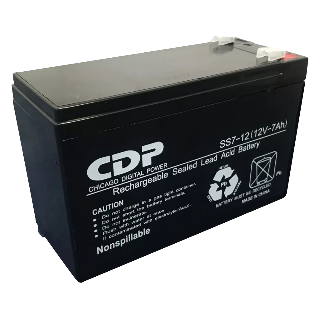 Cdp Bateria Para Ups Slb-12/7 rechargeable sealed lead acid UPS battery 12V 7Ah black CDP pack