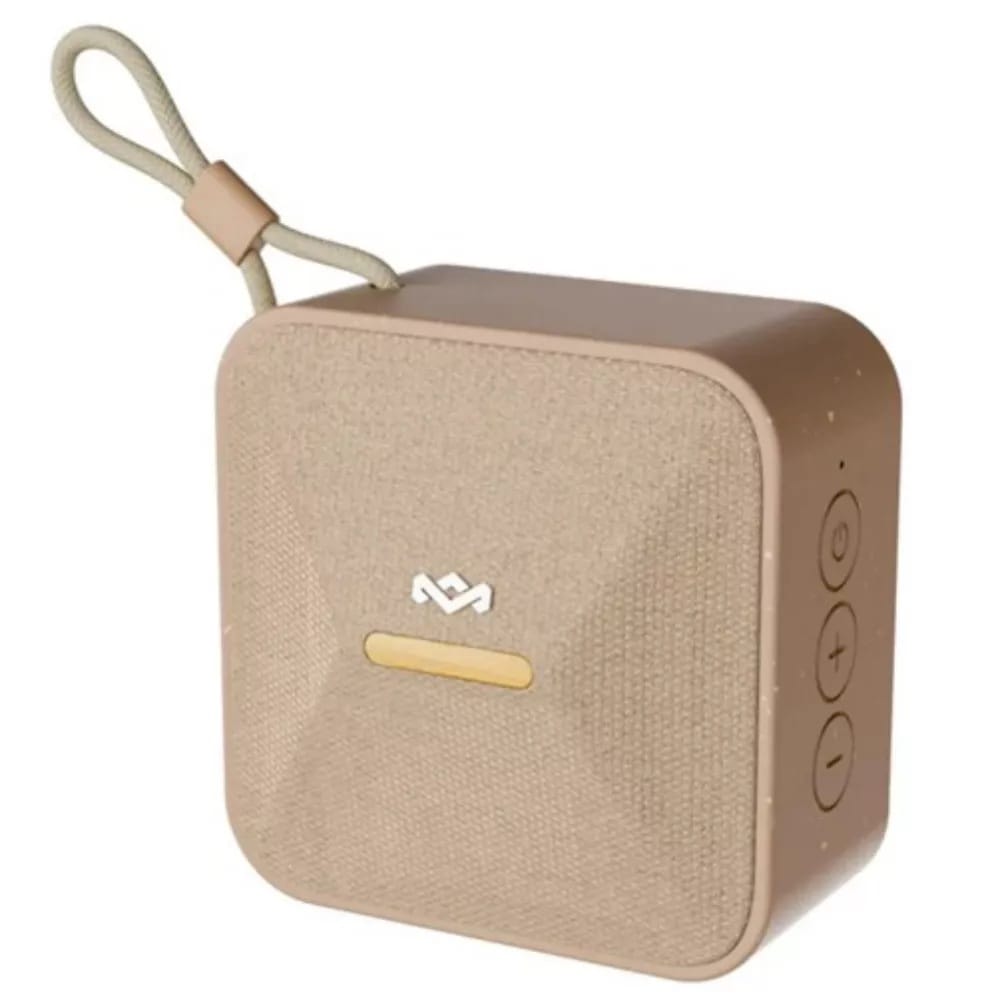Altavoz bluetooth portátil beige RISE UP BT SPEAKER JA034CE con diseño compacto y elegante.