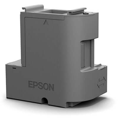 Caja mantenimiento Epson T04D100 para impresoras L6161, L6171 y L6191, asegura calidad de impresión.