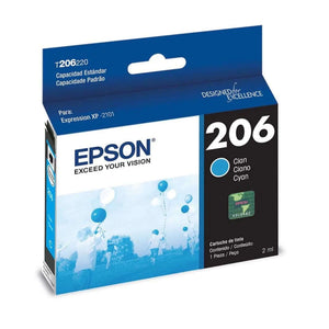 cartucho Epson T206220-AL cian para impresora Epson XP-2101, rendimiento óptimo y colores vibrantes.