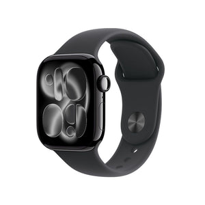 Apple Watch 11 42mm Negro aluminio con diseño ligero y chip S10, destacando su pantalla Retina Always-On y funciones avanzadas de salud.