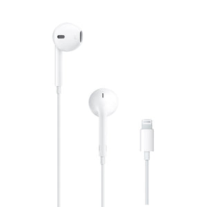 APPLE EARPODS LIGHTNING BLANCO con diseño ergonómico y conector Lightning para dispositivos compatibles.