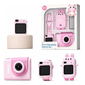 Set Reloj Inteligente Infantil 3 en 1 con Cámara Y9 48MP