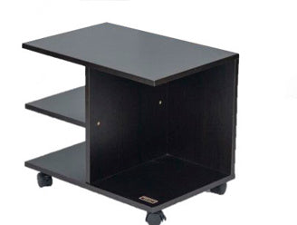 Kenneth Cole Mesa Al Lado Moderna Con Rueda Colo Negro W50 X H42.5 X D35 Cm-Kcwd2022057-B mesa auxiliar negra con ruedas y estantes