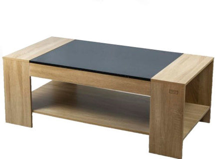 Kenneth Cole Mesa De Centro Bicolor Color Roble W120 X H45 X D60 Cm-Kcwd2022058-O centro de sala bicolor con repisa inferior