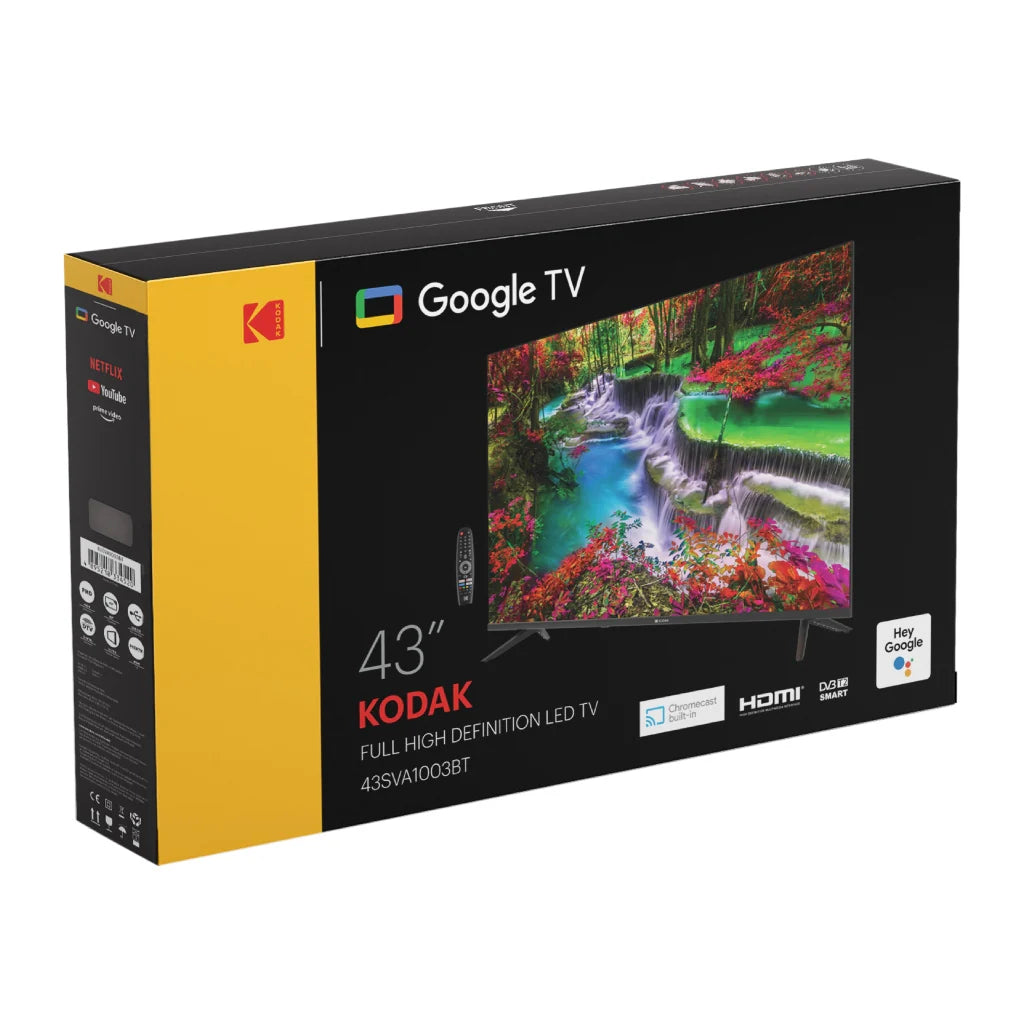 Kodak Televisor Fhd 43" Google Tv - 43Sva1003Bt Pantallas Tv Costa Rica
