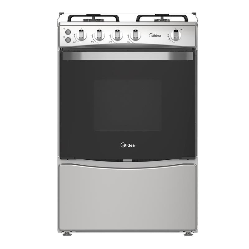Midea cocina a gas 24 pulgadas 4 quemadores hierro fundido MGS24F1LGAGG-CA Costa Rica