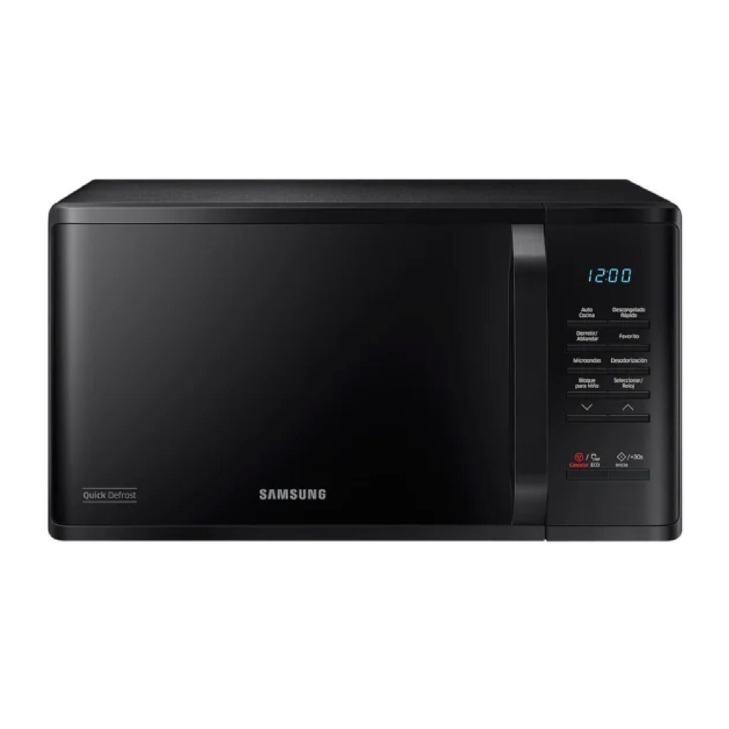 Microondas Samsung Con Quick Defrost Ms23K3513Ak Solo Microwave Oven With Triple Distribution System - Black