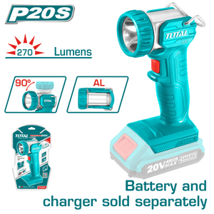 He/linterna total 20v 270lum sin batería twli2038 twli2058
