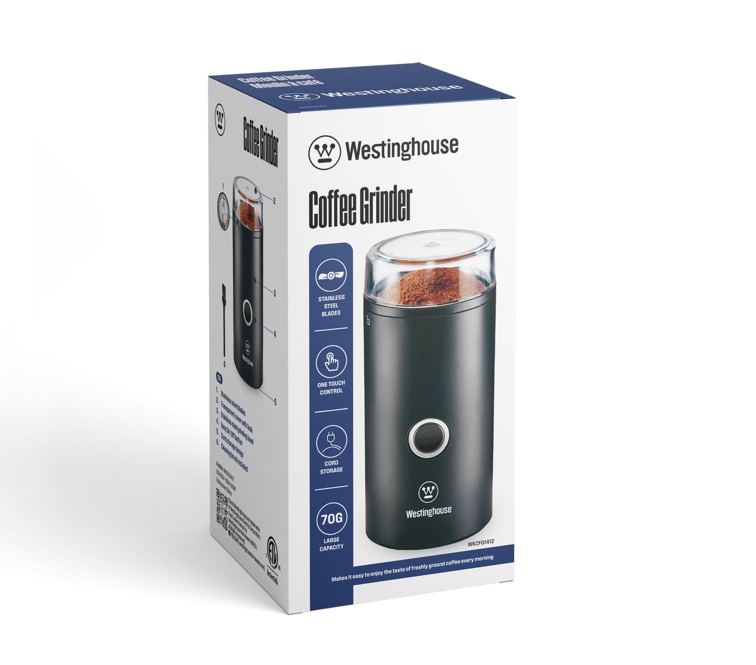 Westinghouse molino de café eléctrico WKCFG1412 Costa Rica
