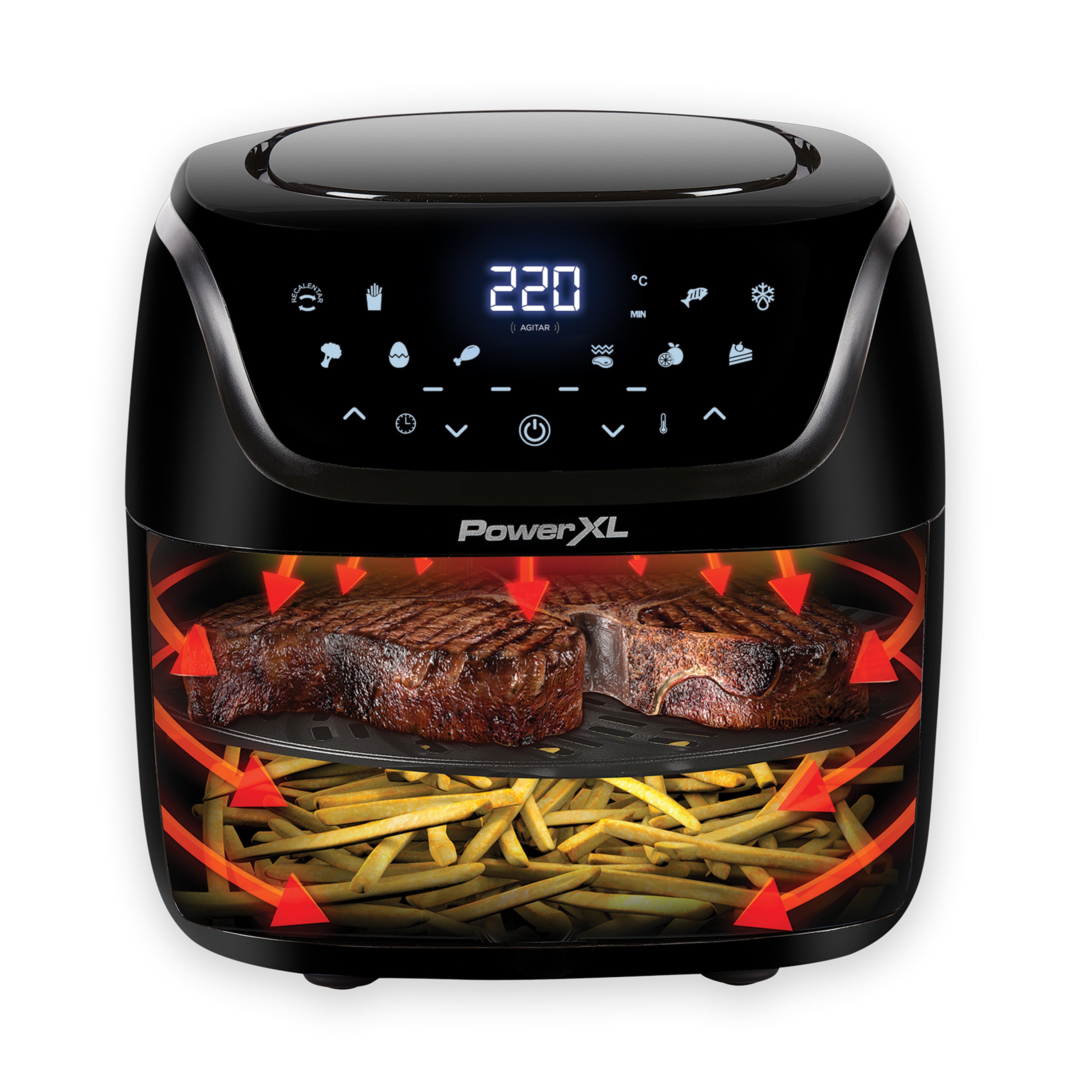 Power XL freidora aire y Horno vortex digital wi-fi 7.5L AF-E8001-WA-LA Productos De Cocina > Hornos Tostadores Costa Rica