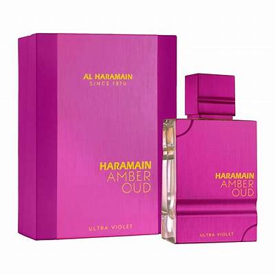 AL HARAMAIN AMBER OUD ULTRA VIOLET M EDP 125ML perfume bottle and box