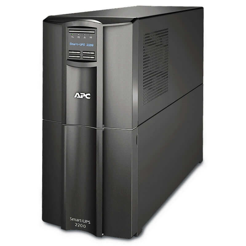 UPS APC Smart 2200VA LCD, solución confiable para protección de energía de alta calidad y estado en tiempo real.