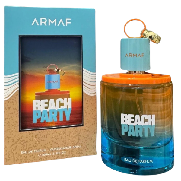 ARMAF BEACH PARTY EDP 100ML perfume bottle and packaging