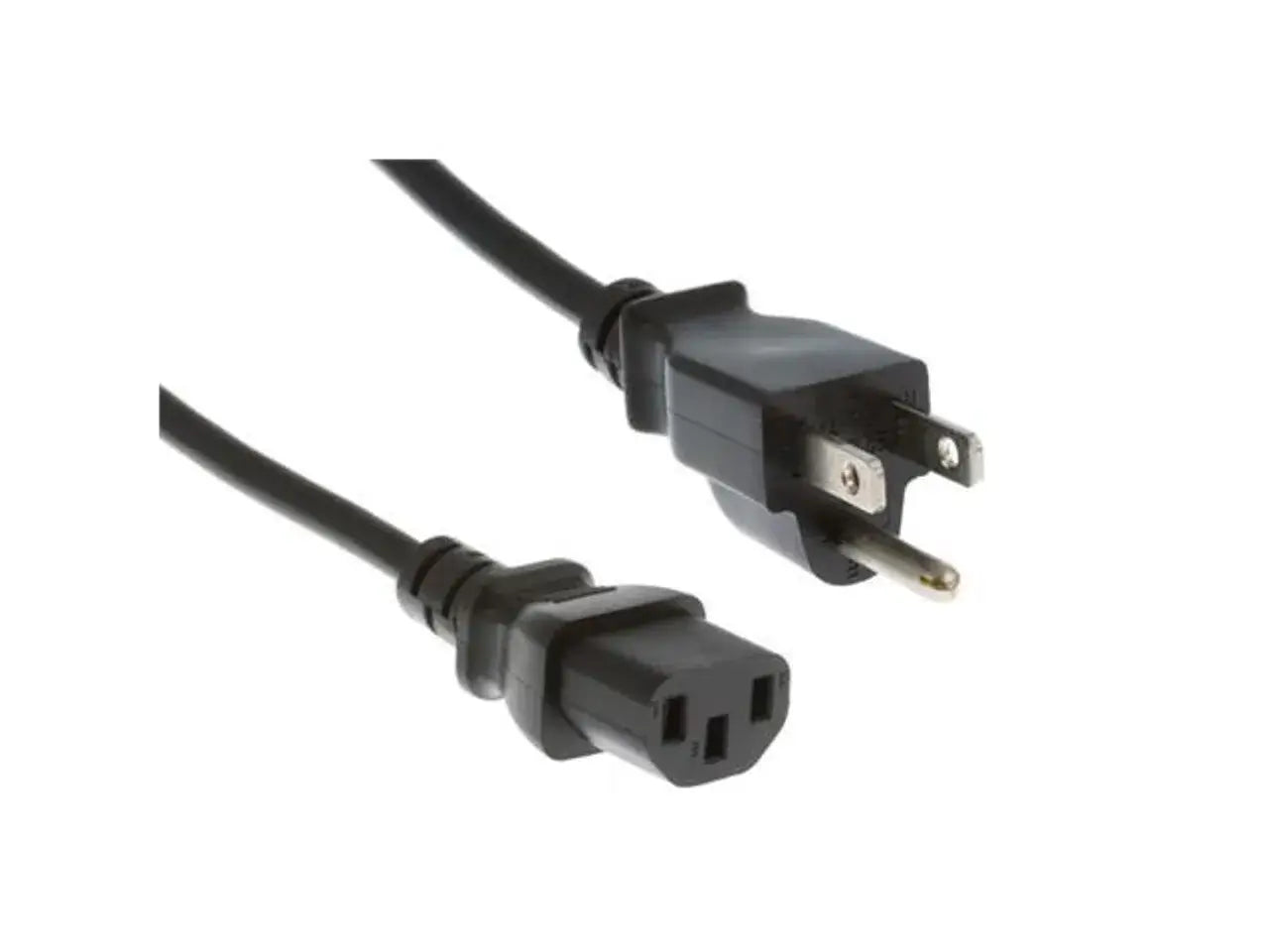 Cable de alimentación Aruba 1.8 m NEMA 5-15P conectado a fuente de energía.
