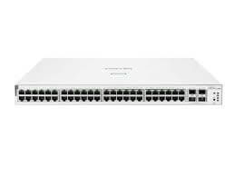 Conmutador Aruba Instant On 1930 PoE con 48 puertos y capacidades SFP para redes pequeñas.
