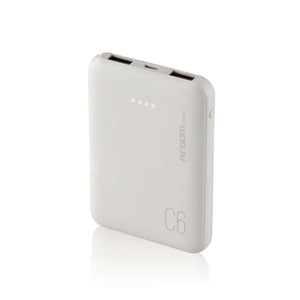 Banco de energía 6000 mAh ultracompacto de ArgomTech, ideal para cargas rápidas y eficaces.
