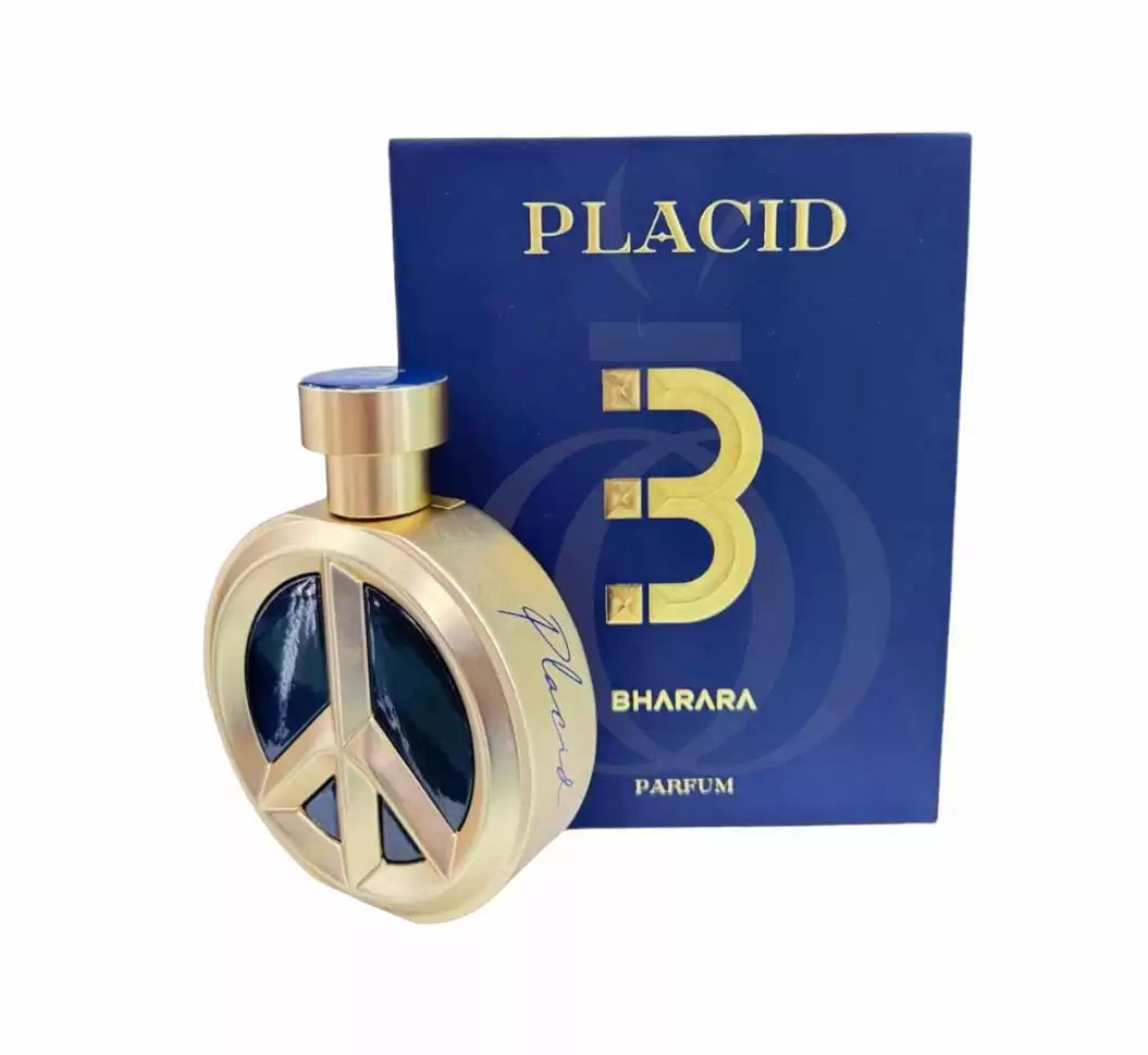 BHARARA PLACID PARFUM 100ML bottle and box display.
