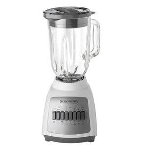 Black + Decker Licuadora 10 Veloc Jarra Vidrio 550W Blanca Blbd210Gw Licuadoras Costa Rica