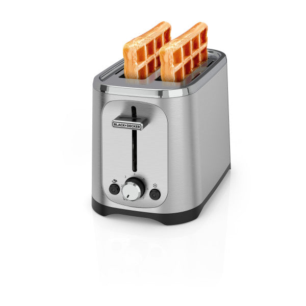 Black+Decker tostadora de pan 2 Rebanadas con 7 niveles ajustables - TR1227-0SDLA en cocción