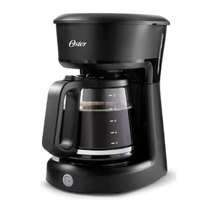 Cafetera Oster 12 Tazas - Luz Indicadora - Filtro Permanente - Tanque Doble Ventanilla - Función Pausa Para Servir - 1000W - Negro Coffe Maker Costa Rica
