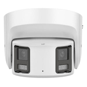 Cámara IP Hikvision Turret 8MP Panorámica 180° ColorVu AcuSense PoE Blanca DS-2CD2387G2P-LSU/SL