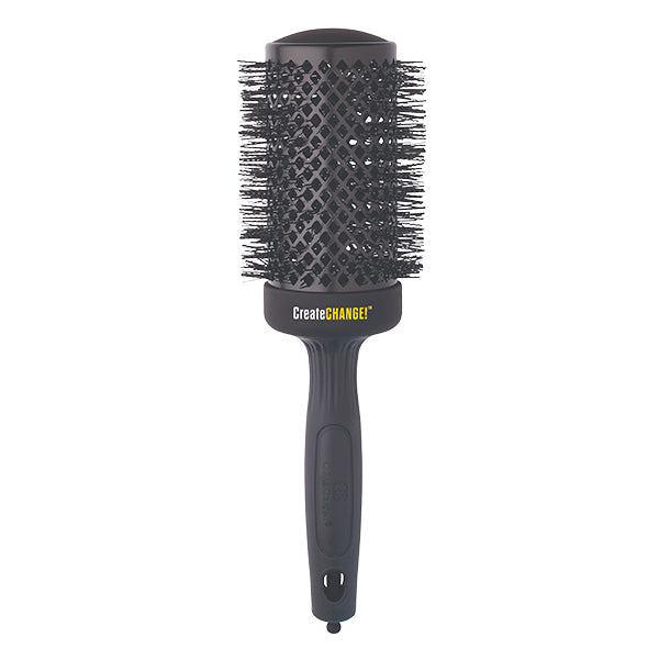 Cep Termico Ceramic Ion Ci55Ch black round ceramic vented hairbrush with bristles and ergonomic handle