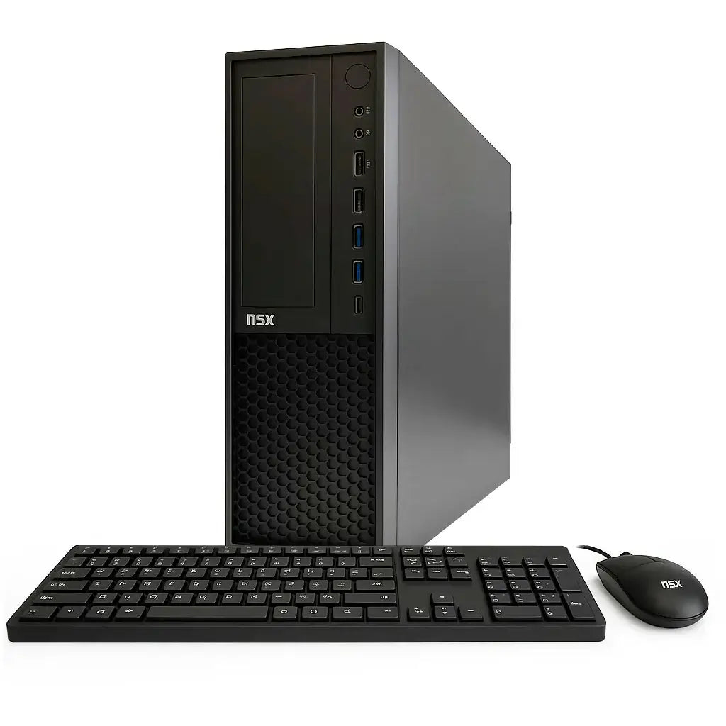 Computadora PC NSX OFFICE R5 5600GT 16G SSD512 FREE OS - torre compacta, teclado y mouse incluidos