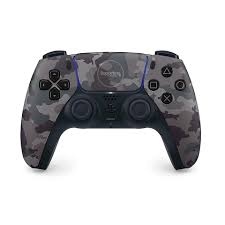 CONTROL SONY PS5 DUALSENSE CAMUFLAJE con diseño camuflaje gris, retroalimentación háptica y gatillos adaptativos para una experiencia inmersiva.