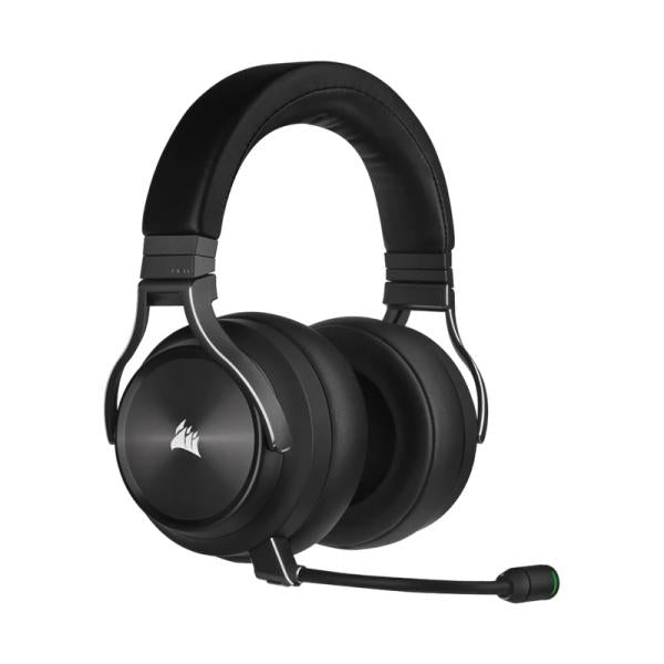 Headset Gaming Rgb Corsair Virtuoso Xt Inalámbrico Usb Ca-9011188-Na black wireless gaming headset with mic and RGB accents
