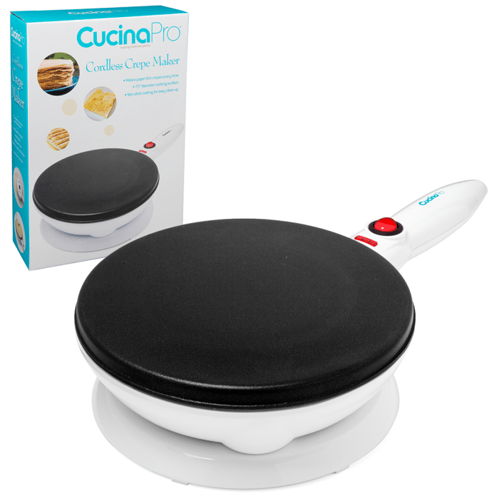 Cucina Pro Crepera Antiadherente Inalambrica 19Cm Ccp1447 Waflera Y Tortillas Costa Rica