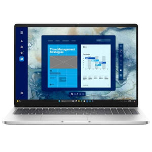 Notebook Dell Pro 16 mostrando estrategias de gestión del tiempo en pantalla