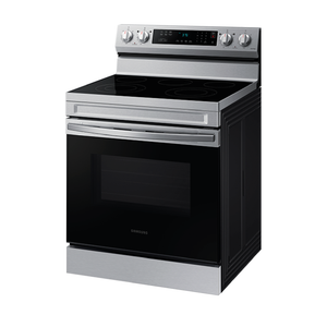 Estufa Electrica SAMSUNG 30" 5 Quemadores Plancha De Aluminio Plateado Wifi Cocinas Costa Rica